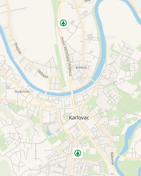 Karta trgovina Spar u Karlovcu