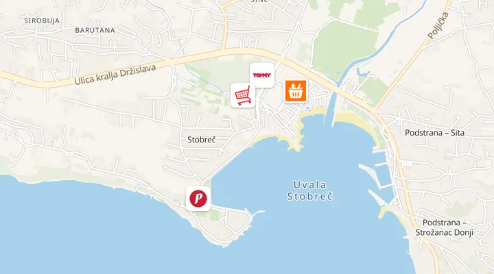 Karta trgovina u Stobreču