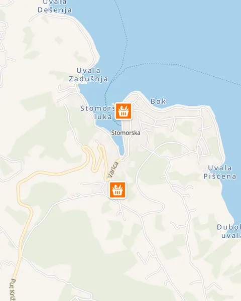 Karta trgovina u Stomorskoj