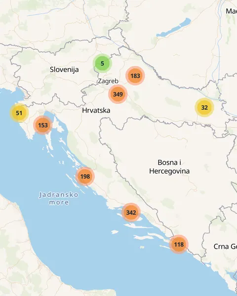 Karta trgovina Studenac