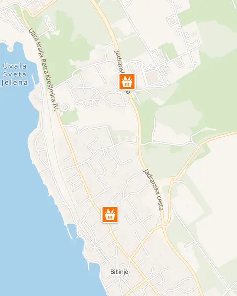 Karta trgovina Studenac u Bibinju
