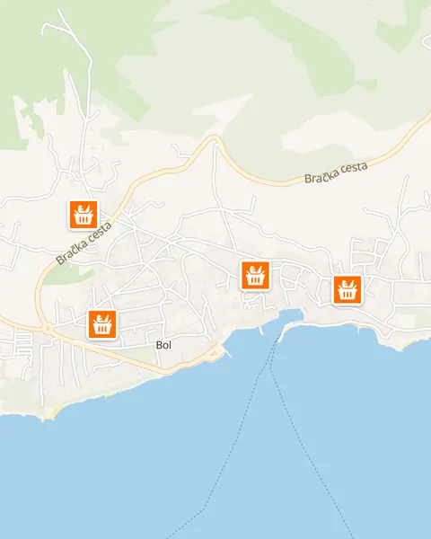 Karta trgovina Studenac u Bolu