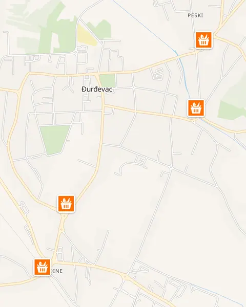 Karta trgovina Studenac u Đurđevcu