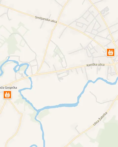 Karta trgovina Studenac u Gospiću