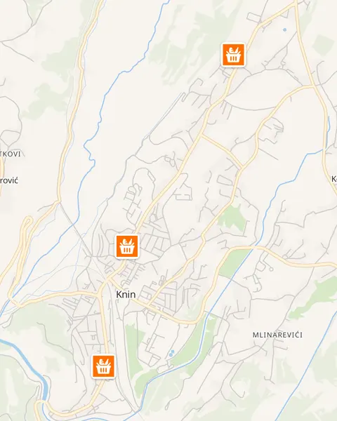 Karta trgovina Studenac u Kninu
