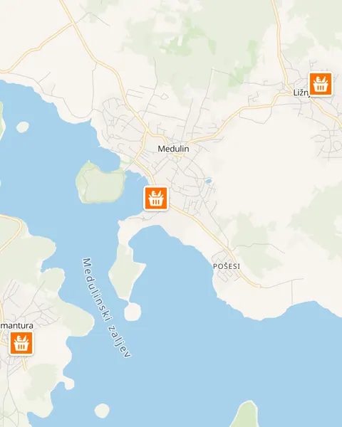 Karta trgovina Studenac u Medulinu