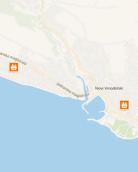 Karta trgovina Studenac u Novom Vinodolskom
