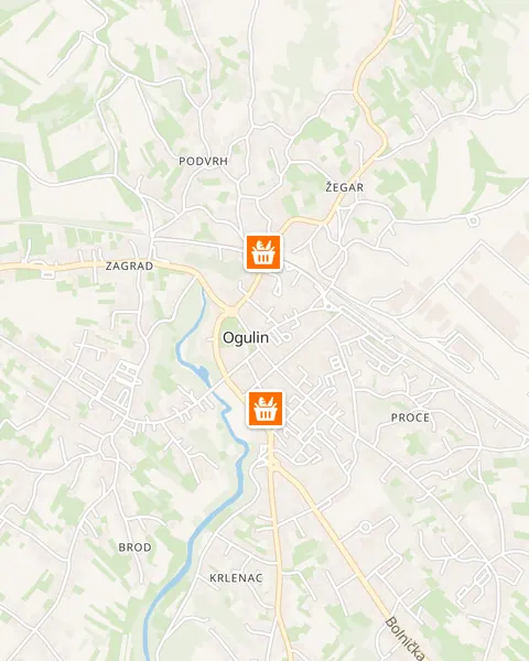 Karta trgovina Studenac u Ogulinu
