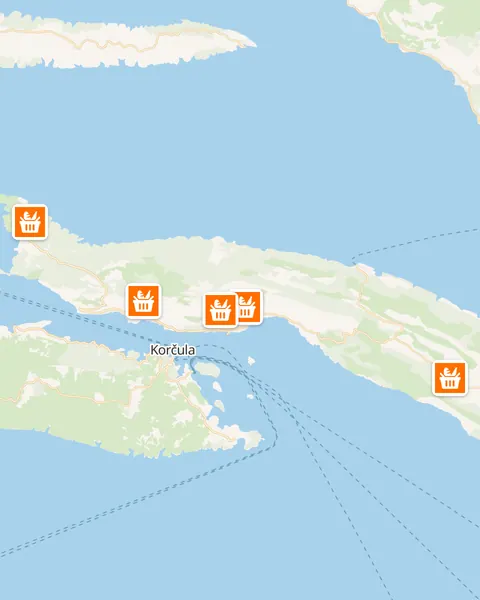 Karta trgovina Studenac u Orebiću