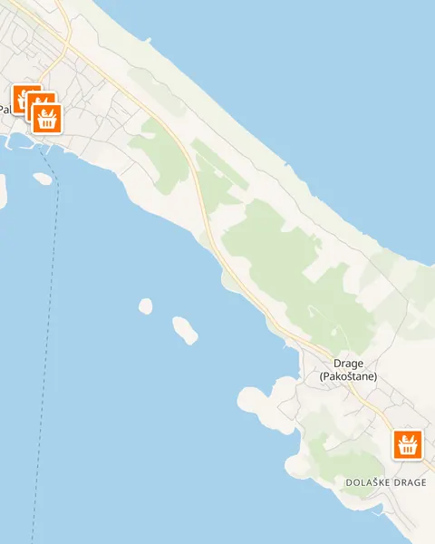 Karta trgovina Studenac u Pakoštanama