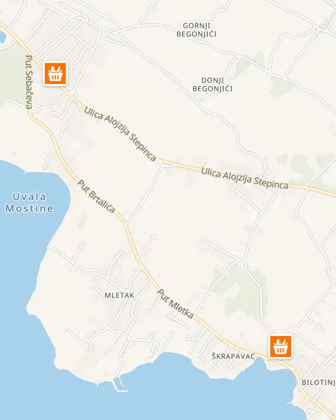 Karta trgovina Studenac u Privlaci