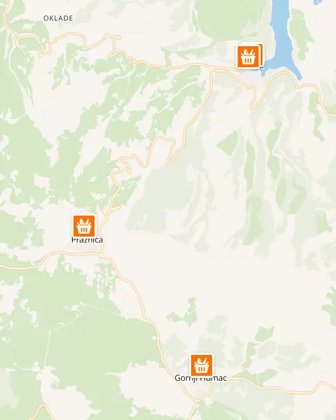 Karta trgovina Studenac u Pučišći