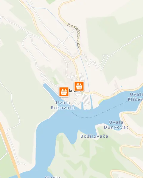 Karta trgovina Studenac u Skradinu