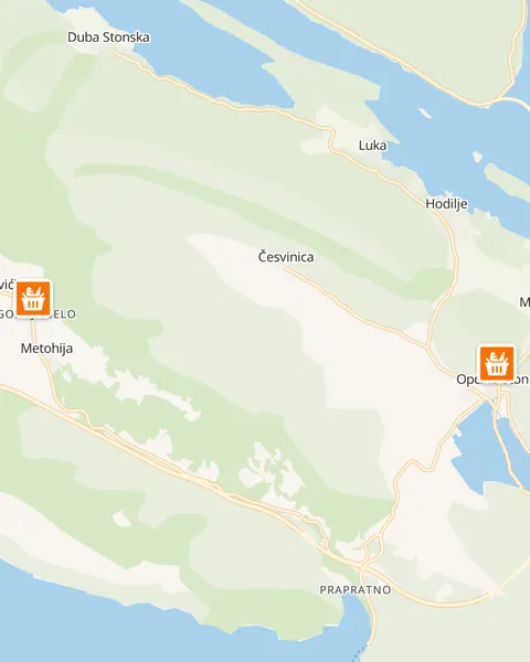Karta trgovina Studenac u Stonu