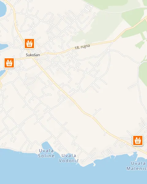 Karta trgovina Studenac u Sukošanu