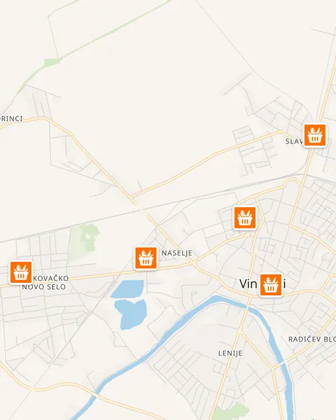 Karta trgovina Studenac u Vinkovcima