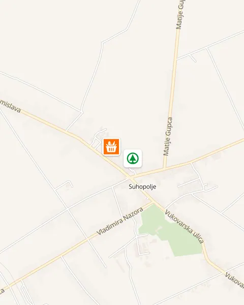 Karta trgovina u Suhopolju