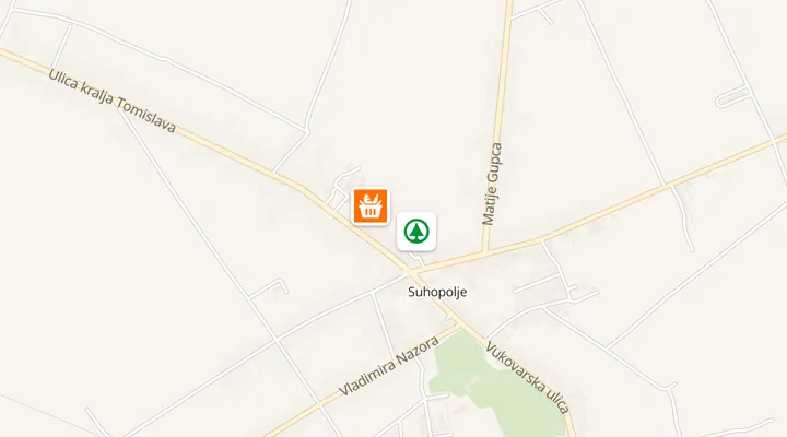 Karta trgovina u Suhopolju
