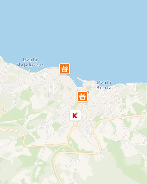 Karta trgovina u Sutivanu