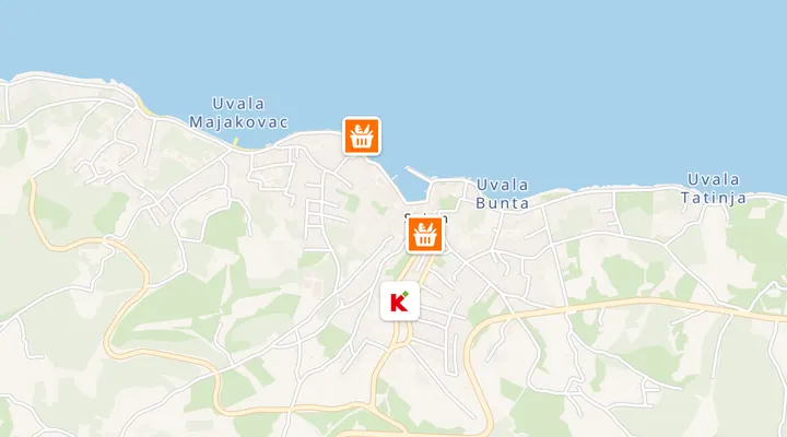 Karta trgovina u Sutivanu