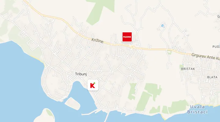 Karta trgovina u Tribunju