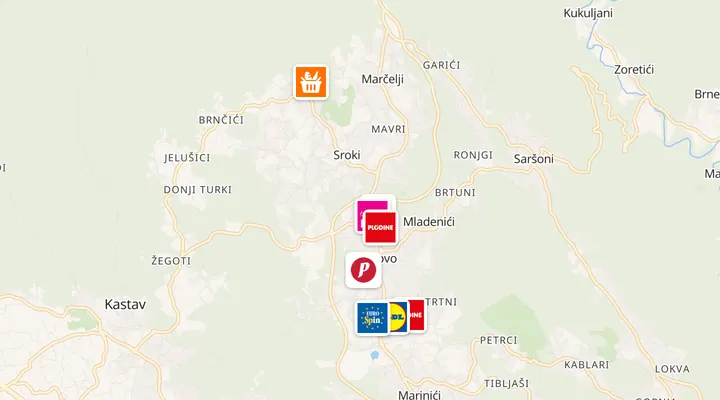 Karta trgovina u Viškovu