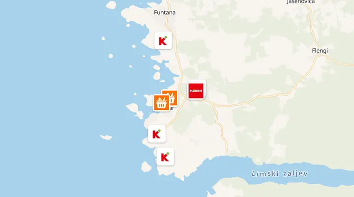 Karta trgovina u Vrsaru