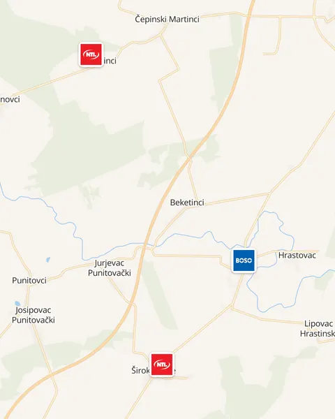 Karta trgovina u Vuci