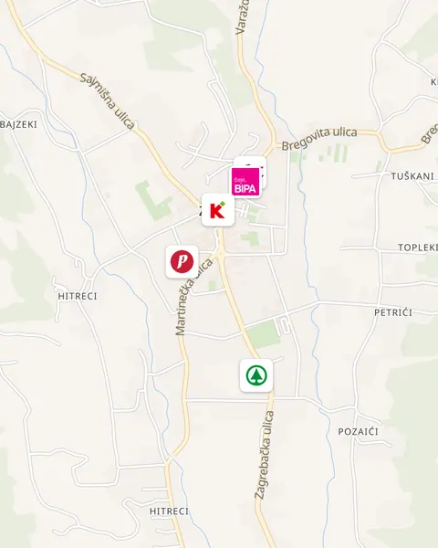 Karta trgovina u Zlataru