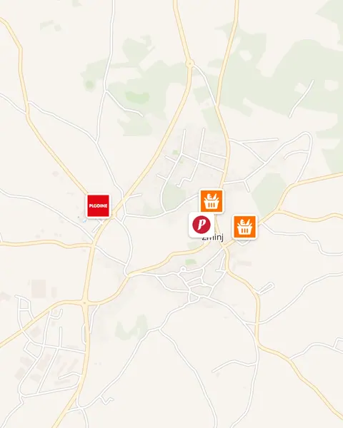 Karta trgovina u Žminju