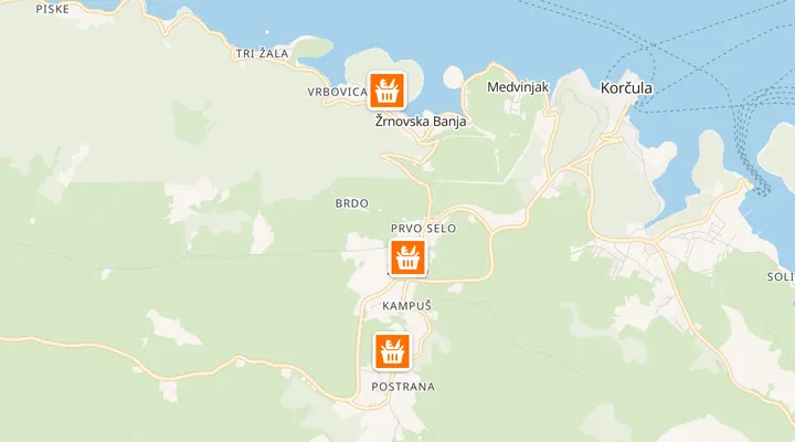 Karta trgovina u Žrnovu